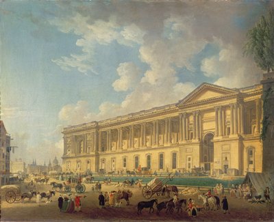 De Colonnade van het Louvre, c.1770 door Pierre Antoine Demachy